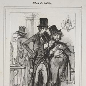 Vous etiez nomme hier soir?... from the series Paris Le Matin, 1839