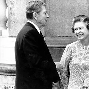 Queen Elizabeth II with President Ronald Reagan
