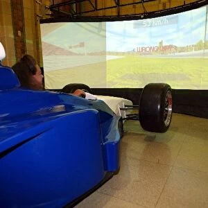 Formula One World Championship: The F1 simulator at the GP Tours Event in Downtown Indianapolis