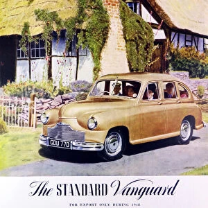 Advertisement for the Standard Vanguard Saloon Car
