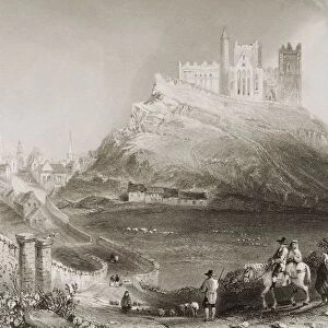 Approach To Cashel From The North, Connemara, County Galway, Ireland. Drawn By W. H. Bartlett, Engraved By C. Cousen. From "The Scenery And Antiquities Of Ireland"By N. P. Willis And J. Stirling Coyne. Illustrated From Drawings By W. H. Bartlett. Published London C. 1841