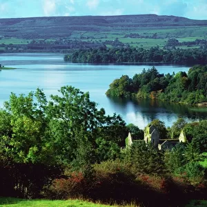 Ballindoon Abbey, Lough Arrow, County Sligo, Ireland; Lakefront Historic Abbey