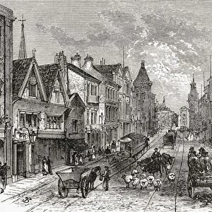 Briggate, Leeds, Yorkshire, England In The Late 19Th Century. From Our Own Country Published 1898