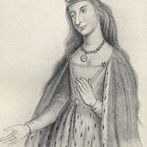 Catherine Of Valois 1401 To 1437. Queen Consort Of England Through Her Marriage To King Henry V. From The Book Our Queen Mothers By Elizabeth Villiers