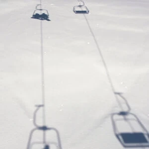 Chairlift At Lech Ski Resort; Austria