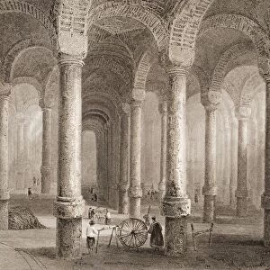 Cistern Of Ben-Veber-Direg, Or The Thousand And One, Turkey. Engraved By J. Carter After W. H. Bartlett