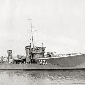 EDITORIAL HMS Sterling, an "S"class destroyer, built at the end of the First World War. From The Book of Ships, published c. 1920