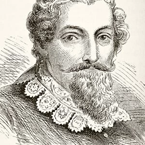 Francis Beaumont 1584 To 1616. English Dramatist And Poet. Collaborator With John Fletcher. From The National And Domestic History Of England By William Aubrey Published London Circa 1890