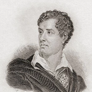 George Gordon Byron, 6Th Baron Byron, 1788 To 1824, Aka Lord Byron. English Poet And Leading Figure In Romanticism. From Crabbs Historical Dictionary Published 1825