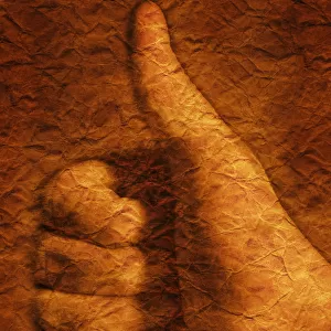 Hand with thumbs up sign