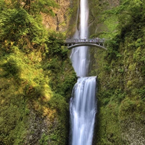 Full Height Of Multnomah Falls; Oregon United States Of America