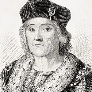Henry Vii 1485 - 1509 King Of England From Old Englands Worthies By Lord Brougham And Others Published London Circa 1880 s