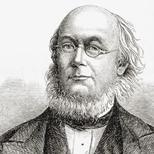 Horace Greeley 1811 To 1872. American Editor, Founder Of The Liberal Republican Party, Reformer And Politician. From The Book A Brief History Of The United States Published By A. S. Barnes And Company Circa 1885