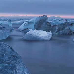 The Iceberg Filled Waters Near Jokulsarlon, Along The South Coast Of Iceland; Iceland