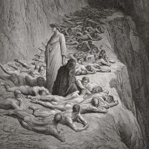 Illustration For Purgatorio By Dante Alighieri Canto Xix Lines 131 To 133 By Gustave Dore 1832-1883 French Artist And Illustrator