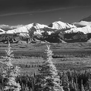 Infrared Panorama Of Denali And The Alaska Range Taken From Near The Wonder Lake Campground, Denali National Park