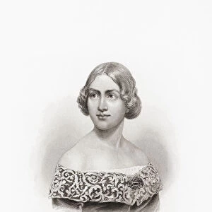 Jenny Lind, full name Johanna Maria Lind, 1820 - 1887. Swedish opera singer, known as the Swedish Nightingale, who was a sensation throughout Europe and the United States. After a 19th century work by L Allemand, engraved by Burke