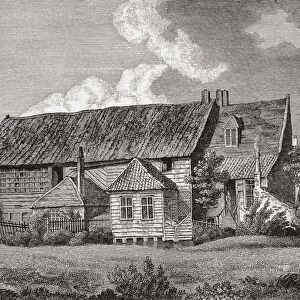 John Bunyans Meeting House, Zoar Street, Gravel Lane, Southwark, London, England, Built 1687. John Bunyan, 1628 To 1688. Christian Writer And Preacher. From The Book Short History Of The English People By J. R. Green Published London 1893