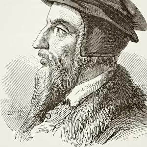 John Calvin 1509 To 1564. French Protestant Reformation Theologian. From The National And Domestic History Of England By William Aubrey Published London Circa 1890