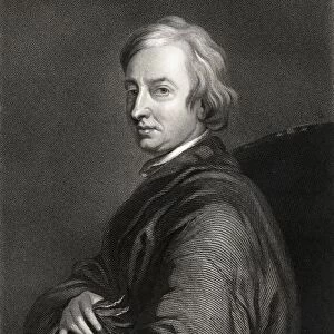 John Dryden 1631-1700. English Poet, Dramatist And Literary Critic. From The Book "Gallery Of Portraits"Published London 1833
