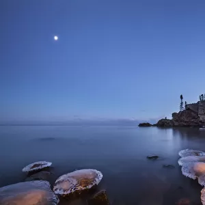 Lake Superior At Dusk; Thunder Bay, Ontario, Canada