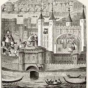 London And The Tower Of London In The Fifteenth Century. From The National And Domestic History Of England By William Aubrey Published London Circa 1890