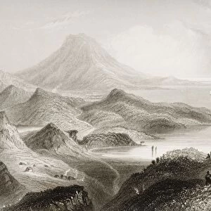 Lough Conn And Mount Nephin, County Mayo, Ireland. Drawn By W. H. Bartlett, Engraved By E. Benjamin. From "The Scenery And Antiquities Of Ireland"By N. P. Willis And J. Stirling Coyne. Illustrated From Drawings By W. H. Bartlett. Published London C. 1841