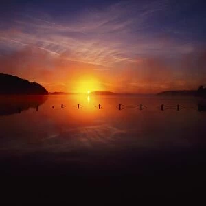 Lough Key, Doonshore, Co Roscommon, Ireland; Sunrise Near Boyle