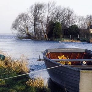 Lough Neagh, Co Antrim, Ireland; Boat In A Lake