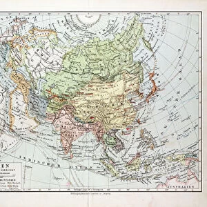 Map Of Asia, 1899
