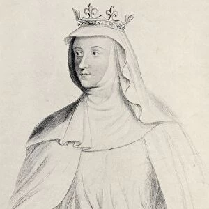 Margaret Of France Circa. 1279 To 1318. Queen Of England As The Second Wife Of King Edward I Of England. From The Book Our Queen Mothers By Elizabeth Villiers