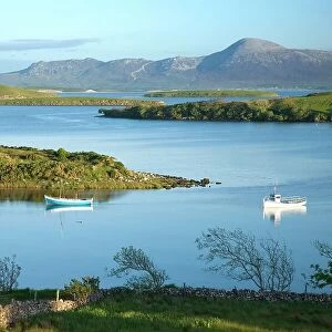 Co Mayo, Ireland; Evening View Across Clew Bay To Croagh Patrick