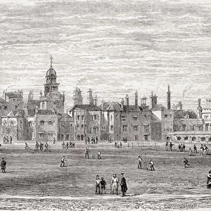 The Old Charterhouse, London, England, seen here in the late 19th century. From London Pictures, published 1890