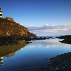 Old Head Of Kinsale, County Cork, Ireland; Lighthouse On Cliff