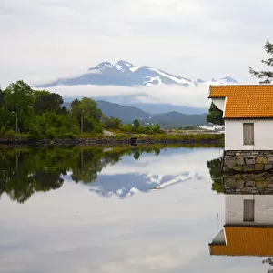 Open-Air Museum, Cottage Reflecting In Lake
