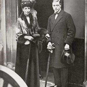 The Prince Of Wales, Later King Edward Viii, With Queen Alexandra At The Christening Of Lady Patricia Ramsays Son. Edward Viii, Edward Albert Christian George Andrew Patrick David, Later The Duke Of Windsor, 1894