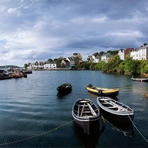 Roundstone, Connemara, Co Galway, Ireland; Boats Near The Shore