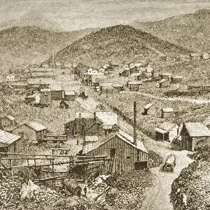 Silver City Nevada In 1870S. From American Pictures Drawn With Pen And Pencil By Rev Samuel Manning Circa 1880
