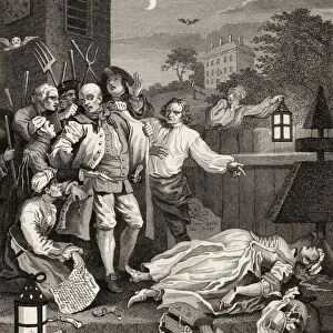 The Four Stages Of Cruelty Cruelty In Perfection Engraved By I Romney After Hogarth From The Works Of Hogarth Published London 1833