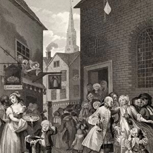 Times Of The Day Noon From The Original Picture By Hogarth From The Works Of Hogarth Published London 1833