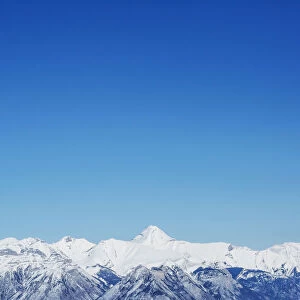 View From Sulphur Mountain Of The Canadian Rockies In Winter; Banff, Alberta, Canada