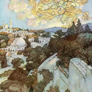 Wake! For The Sun Behind Yon Eastern Height Has Chased The Session Of The Stars From Night. Illustration By Edmund Dulac From The Rubaiyat Of Omar Khayyam, Published 1909