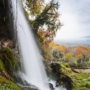 Waterfall From The Edessaios River With Autumn Coloured Foliage; Edessa, Greece