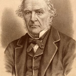 William Ewart Gladstone, (1809-1898), Statesman And Four-Time Prime Minister Of Great Britain (1868-74, 1880-85, 1886, 1892-94). From A Photograph By Elliott And Fry