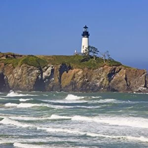 Yaquina Head Lighthouse On The Oregon Coast; Oregon, Usa