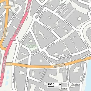 Bristol BS1 1 Map