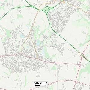 Flintshire CH7 3 Map