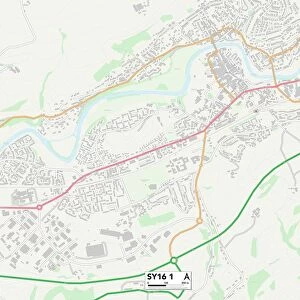 Powys SY16 1 Map