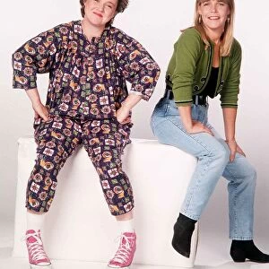 Actress Pauline Quirke with co-star Tracy Robinson from the television programme series