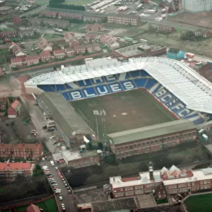 Aerial view of St Andrews stadium, home ground of Birmingham City football club